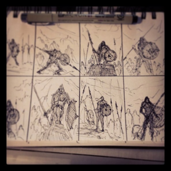 sketches for sigrdrifa